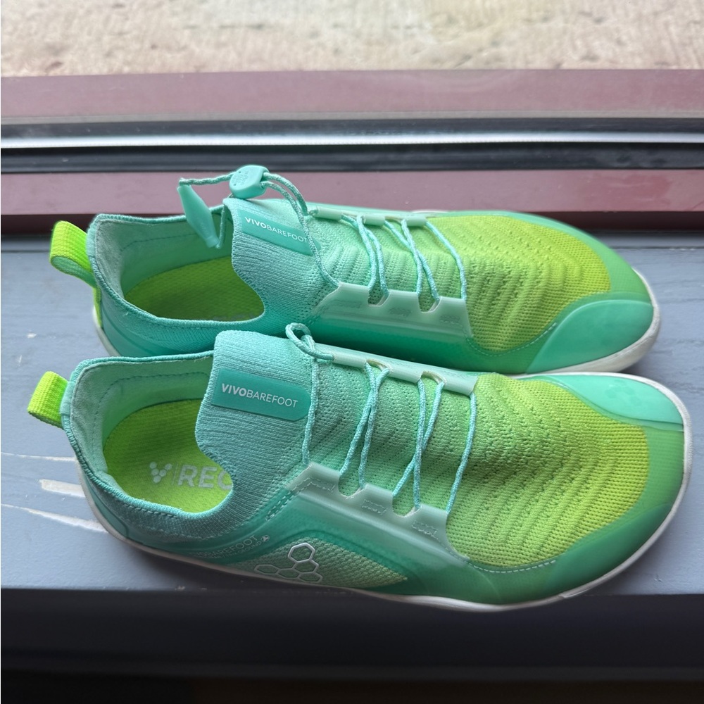 Vivo Barefoot Green and Yellow Athletic Shoes